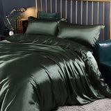RoyalSilk Sängkläder - Lyxigt Satin Duvet Set (1 Påslakan + 1 Duvetörngott + 2 Örngott) Carvallo