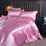 RoyalSilk Sängkläder - Lyxigt Satin Duvet Set (1 Påslakan + 1 Duvetörngott + 2 Örngott) Carvallo