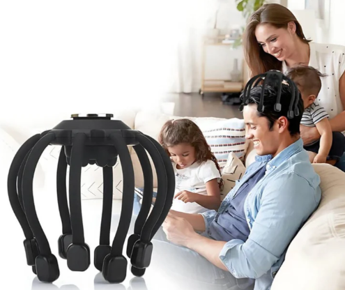 Huvudmassageapparat Elektrisk Huvudbotten Stresslindringsverktyg Carvallo