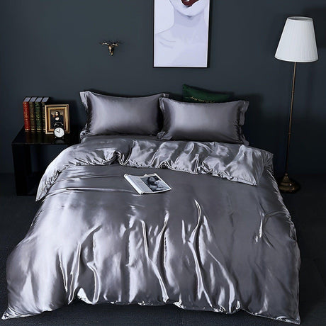 RoyalSilk Sängkläder - Lyxigt Satin Duvet Set (1 Påslakan + 1 Duvetörngott + 2 Örngott) Carvallo