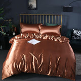 RoyalSilk Sängkläder - Lyxigt Satin Duvet Set (1 Påslakan + 1 Duvetörngott + 2 Örngott) Carvallo
