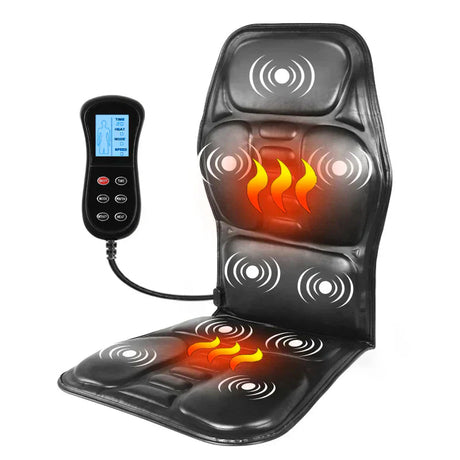 Uppvärmd elektrisk ryggmassagekudde - Djup avlastning för rygg, nacke och axlar MILA Sverige