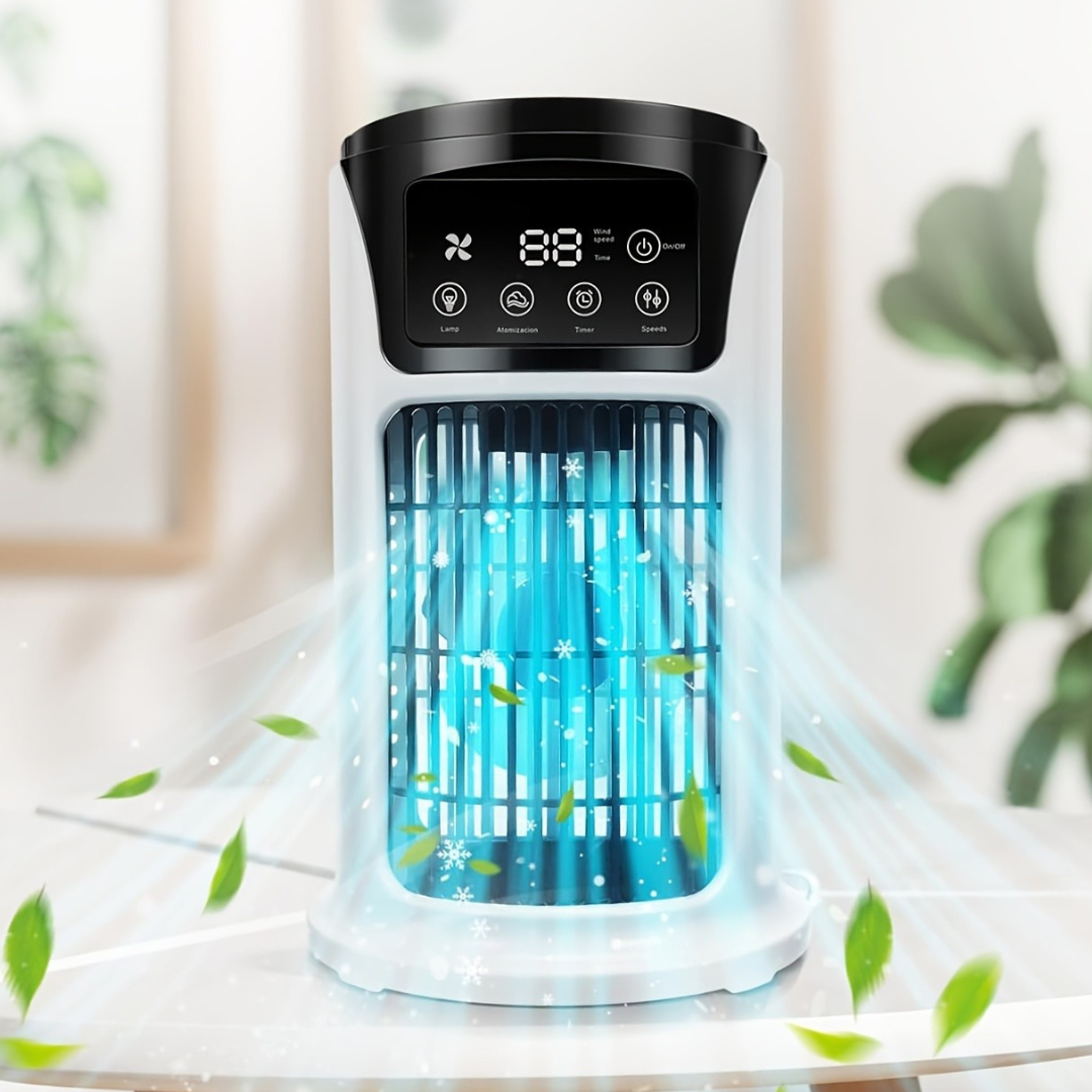 Bärbar Luftkylare Luftfuktare Fläkt USB Vit Carvallo