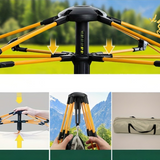 Pop Up Campingtält med dubbla dragkedjedörrar Carvallo