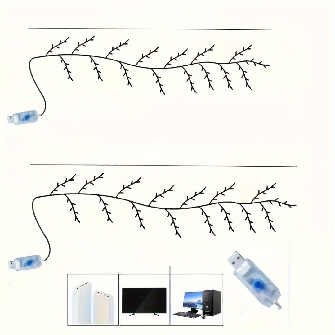 Vägglampor med LED-videokvistsdesign Carvallo
