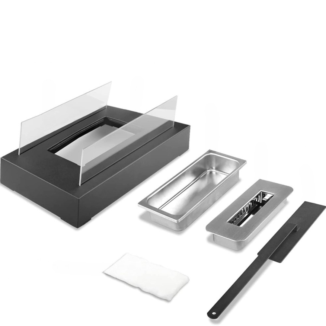 Bärbar Metall Bordskiva Utomhus Eldstad Carvallo