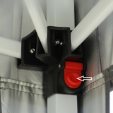 Trädgårdsgazebo Grå Stål Utomhus Festtält Carvallo