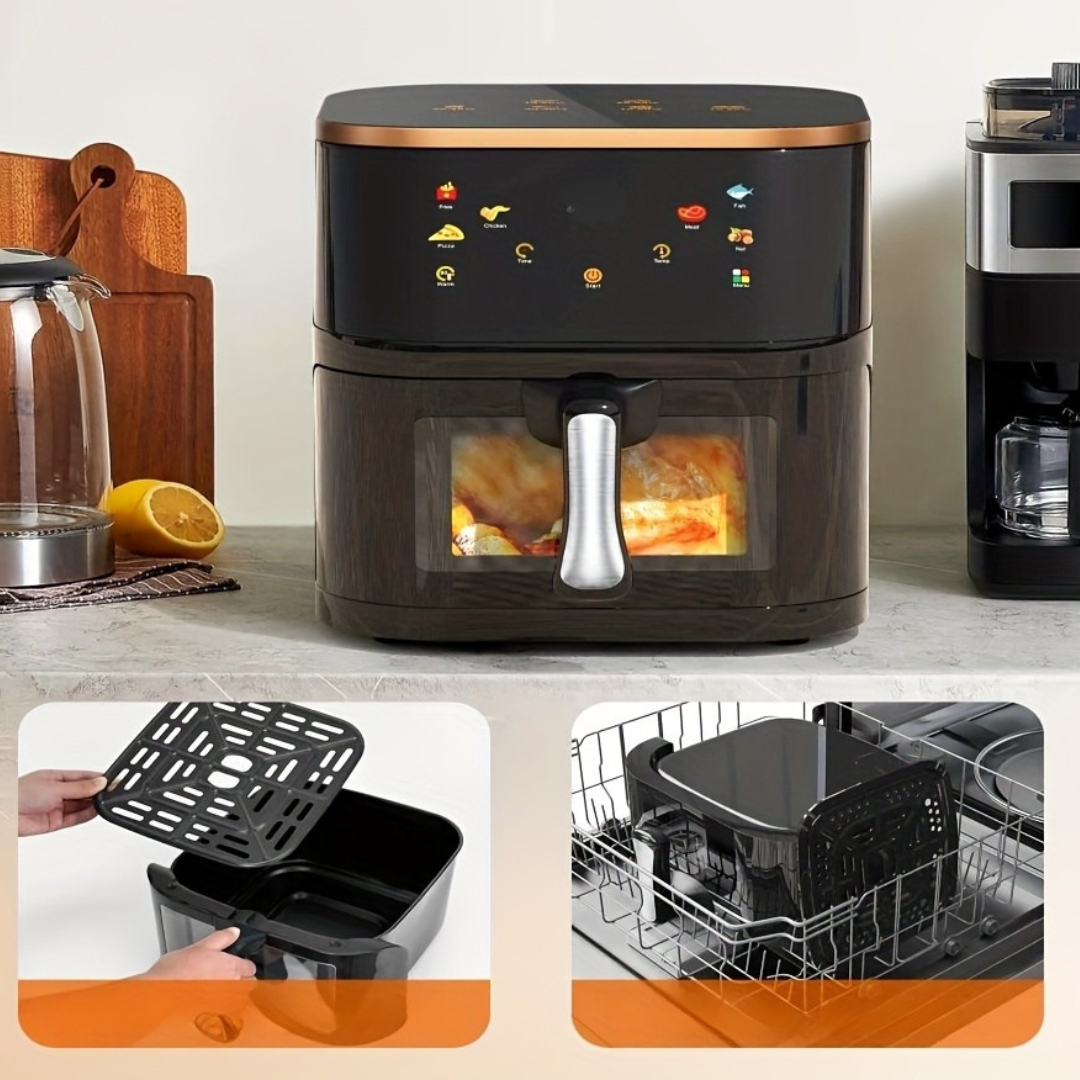 Stort Digitalt Rostfritt Stål Air Fryer Ugn Carvallo