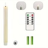 LED-ljusstakar Fladdrande Flamsfria Elfenben Set Carvallo