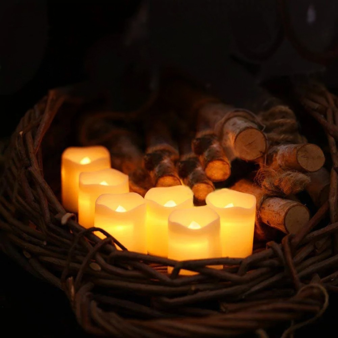 LED-ljus Varm Vit Lågflammande Plastset Carvallo