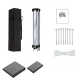 Trädgårdsgazebo Grå Stål Utomhus Festtält Carvallo