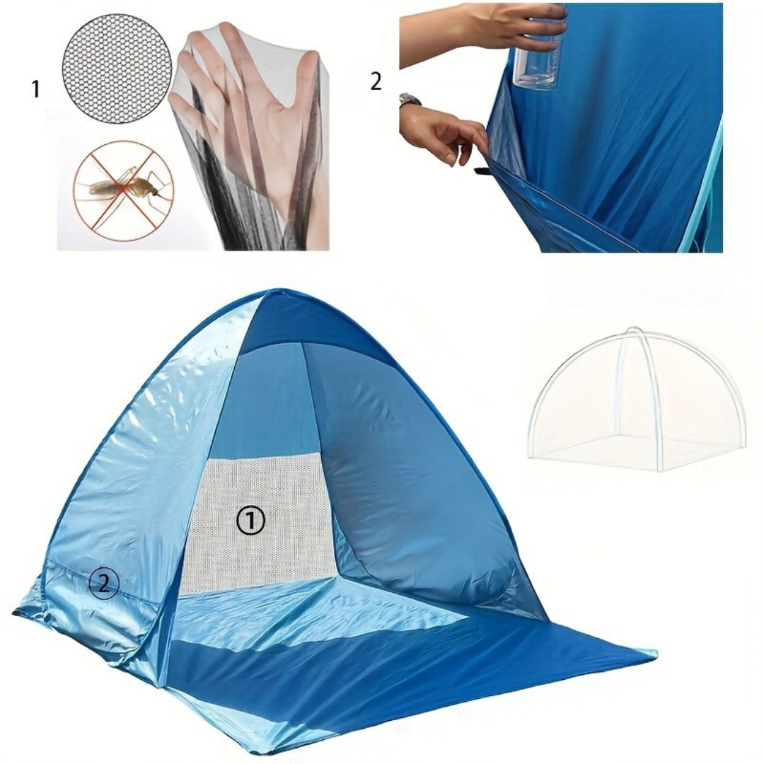 Strandtält med skuggöverdrag och bärväska Carvallo