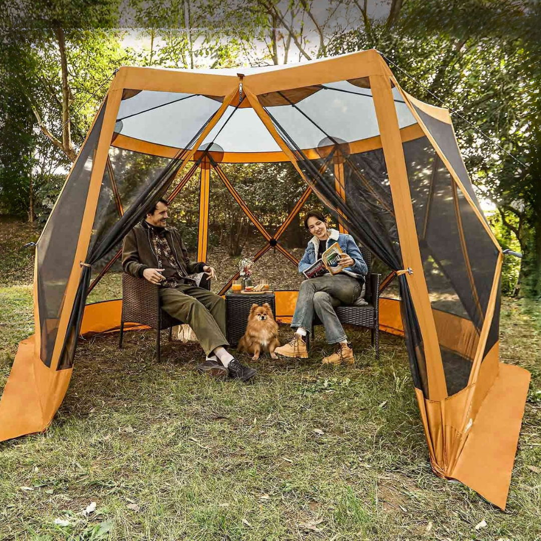 Pop Up Gazebo med UV Nät VÄGGAR Carvallo