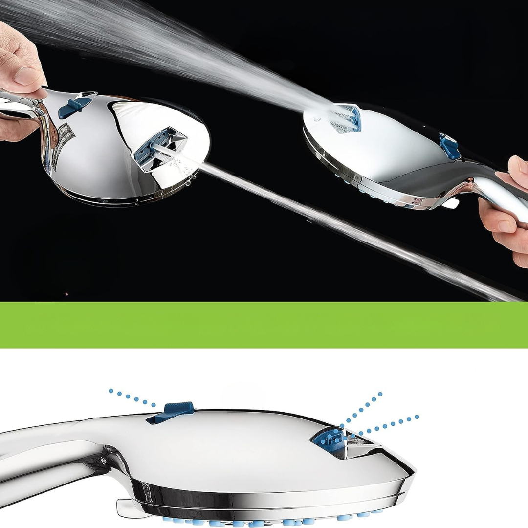 Duschhuvud Justerbart Högtryck Krom Set Carvallo