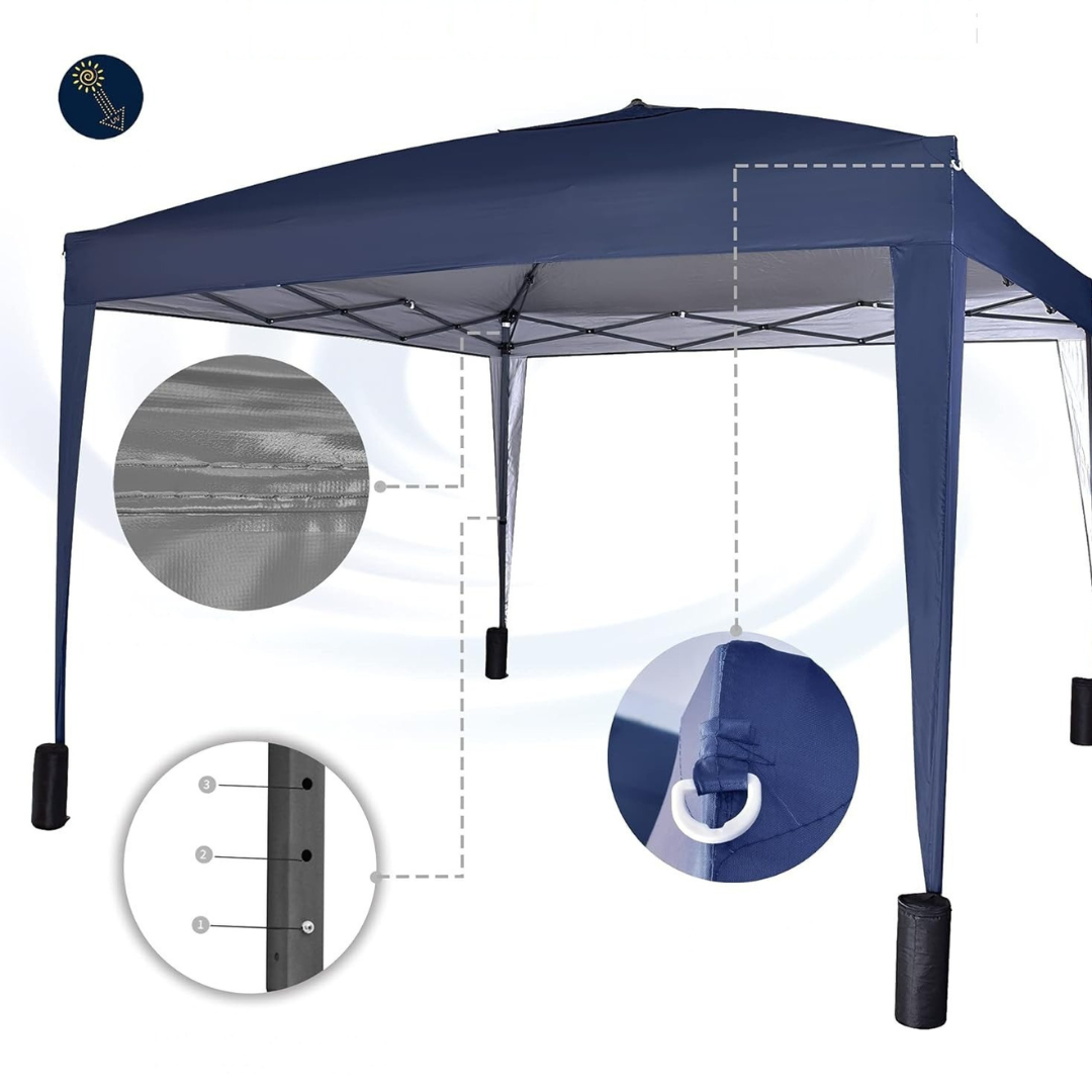 Utomhus Vattentålig Pop-Up Gazebo Tält Carvallo