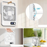 Portabel USB-uppladdningsbar bordsvifte Carvallo