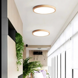 Trä LED Taklampa för Moderna Sovrum Carvallo