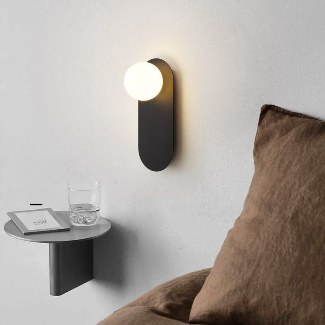 Vägglampa Modern Glasglob Metall Design Carvallo