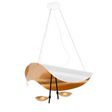 Taklampa Guldblad Modern Pendellampa Carvallo