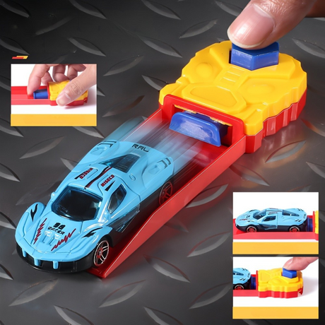 Leksaksbil Utlösare Set Manuell Racing Bana Carvallo