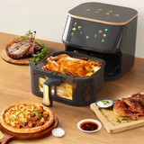 Stort Digitalt Rostfritt Stål Air Fryer Ugn Carvallo