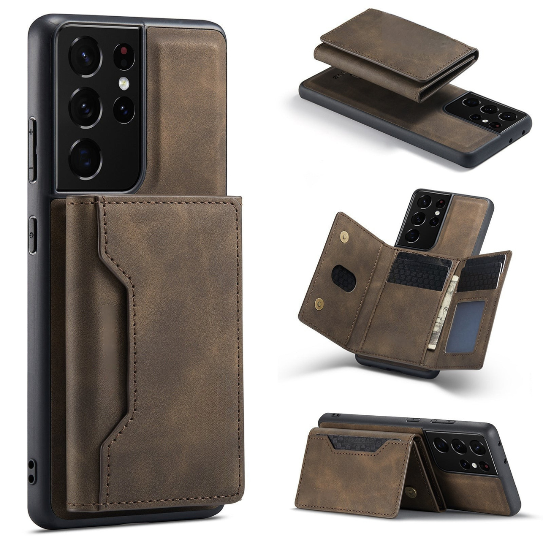 Telefonfodral med läderkortplåtsöverdrag Carvallo