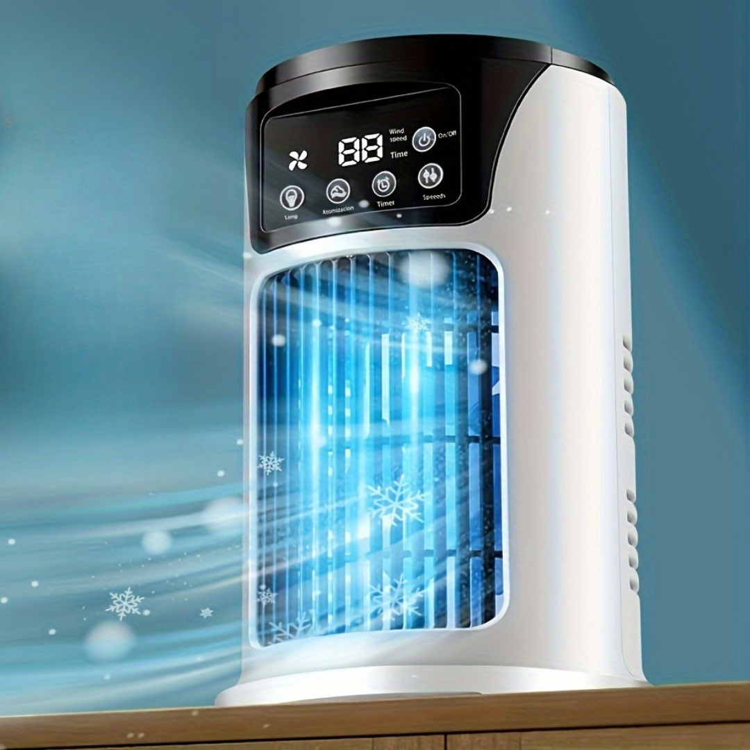Bärbar Luftkylare Luftfuktare Fläkt USB Vit Carvallo
