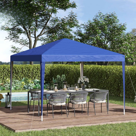 Pop Up Trädgårdspaviljong Tält med Stålram Carvallo