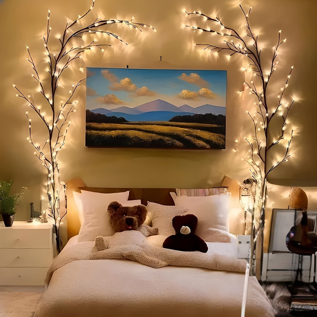 Vägglampor med LED-videokvistsdesign Carvallo