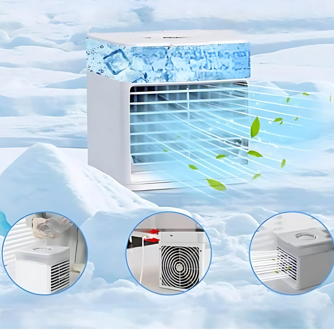 Bärbar luftkylare fläkt tyst justerbar luftfuktare Carvallo