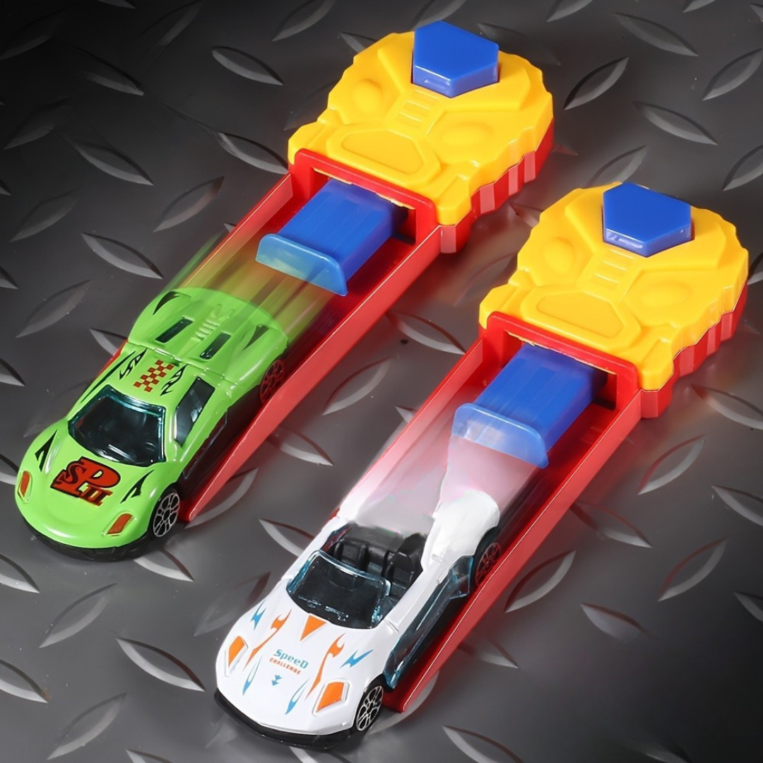 Leksaksbil Utlösare Set Manuell Racing Bana Carvallo