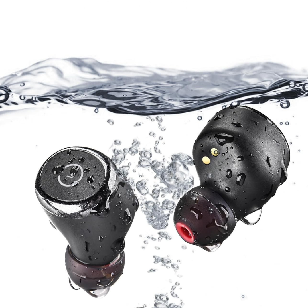 Hörlurar med vattentät trådlös laddningsetui Carvallo