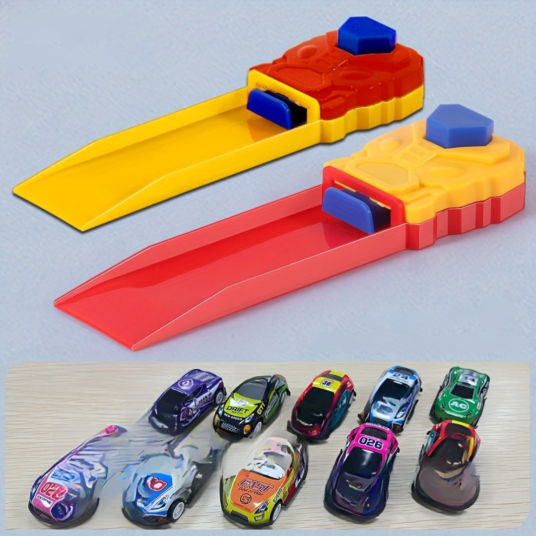 Leksaksbil Utlösare Set Manuell Racing Bana Carvallo