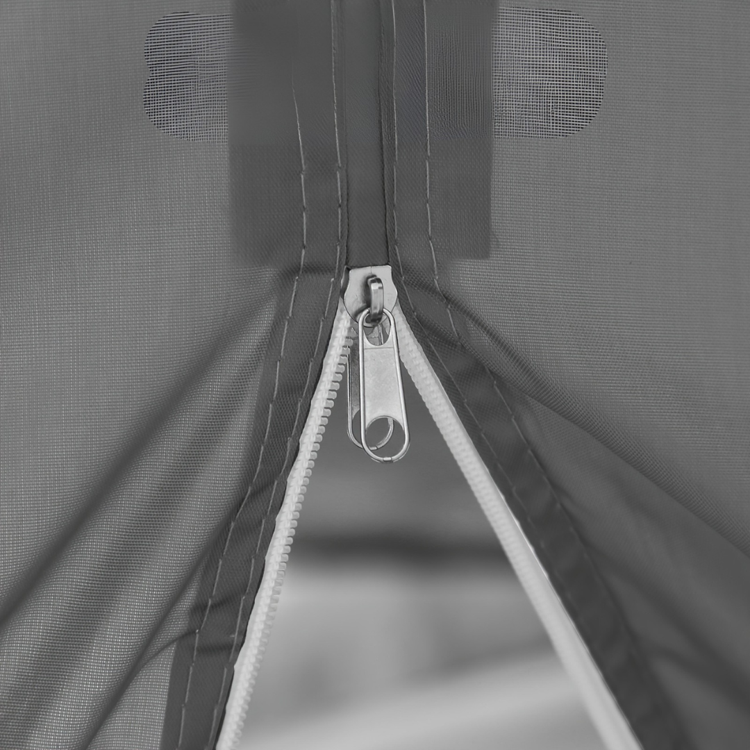 Trädgårdsgazebo Grå Stål Utomhus Festtält Carvallo