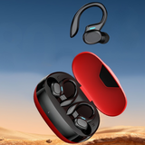 Hörlurar med sportöronhake LED-displayfodral Carvallo