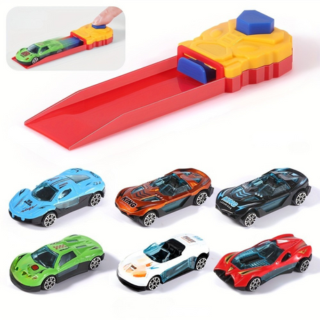 Leksaksbil Utlösare Set Manuell Racing Bana Carvallo