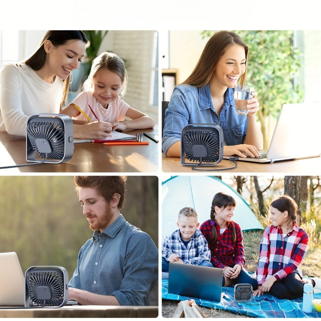 Skrivbordsvifte USB-drivet tyst bordsvifte Carvallo