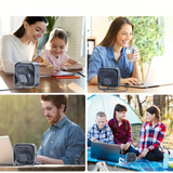 Skrivbordsvifte USB-drivet tyst bordsvifte Carvallo