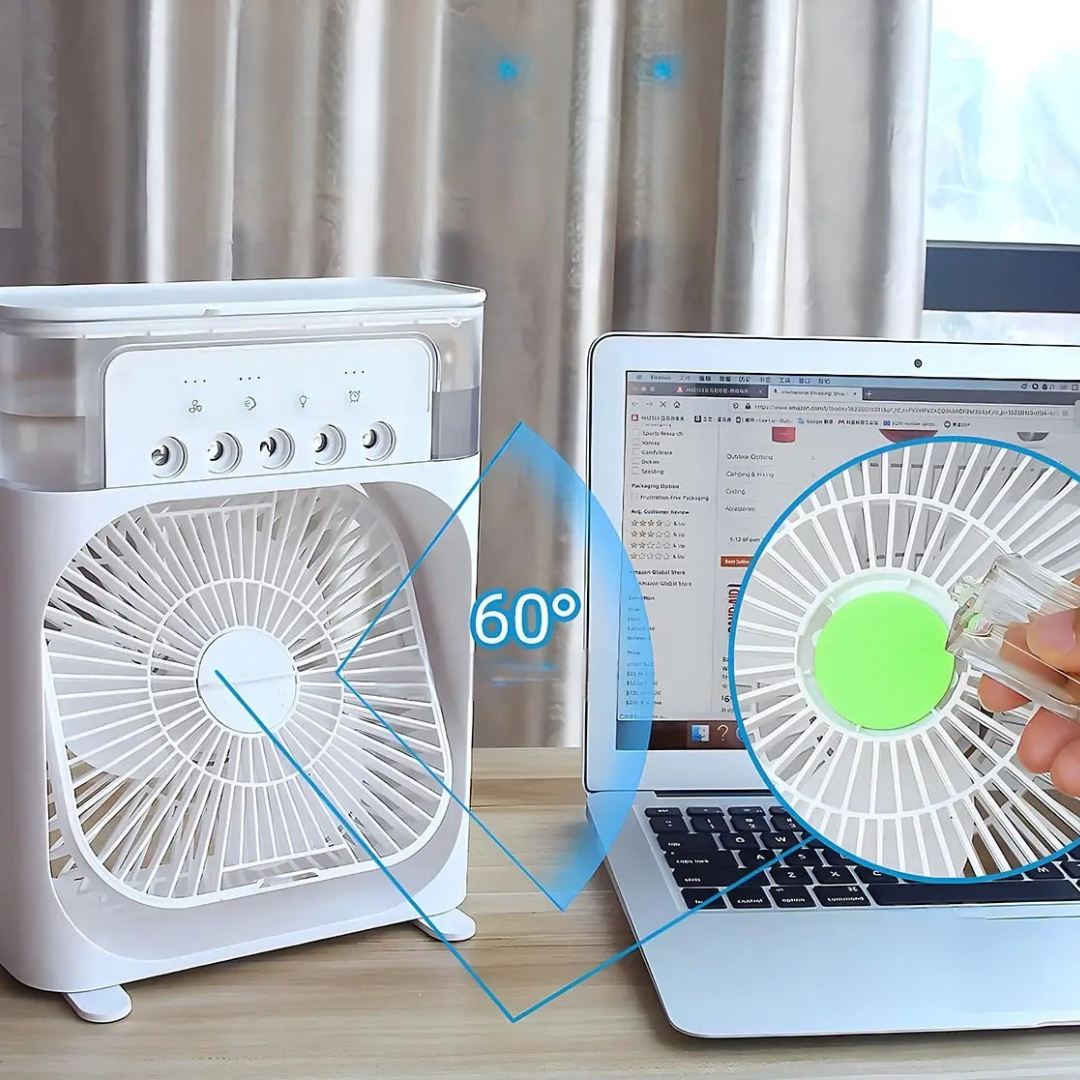 Luftkylarefläkt med nattljusfunktion Carvallo