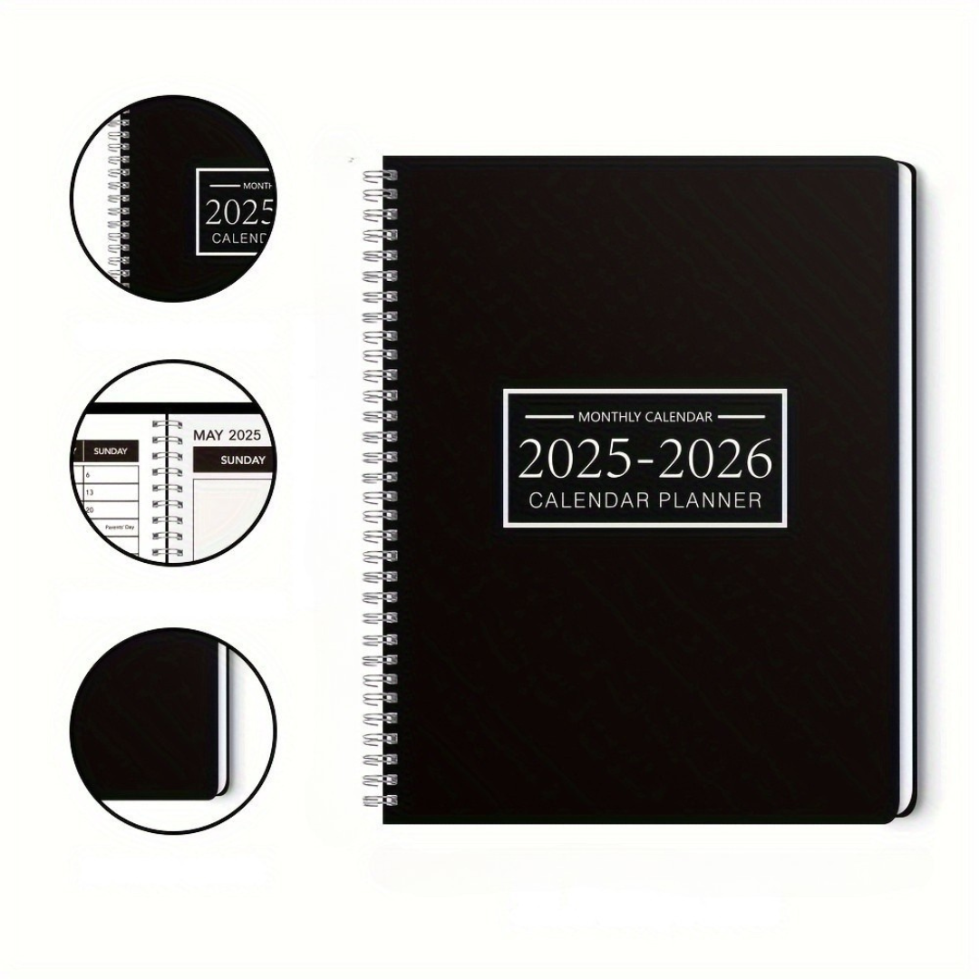 Månatlig Pappersplanerare med Spiralbindning Carvallo