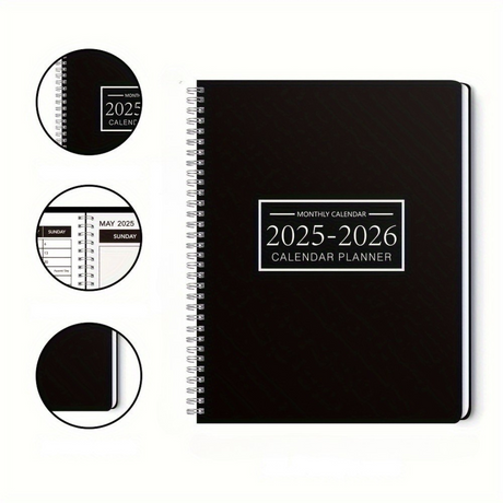 Månatlig Pappersplanerare med Spiralbindning Carvallo