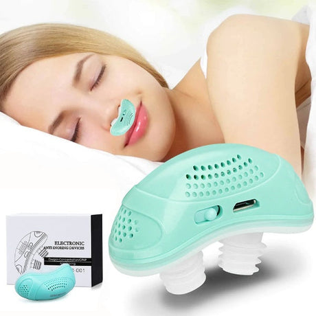 Anti Snoring Device Rechargeable Nasal CPAP Hjälp Carvallo