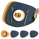 Bordunderlägg Vändbar Syntetisk Läder Matgrupp Carvallo