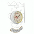 Elegant Dubbel Sided Garden Wall Clock Carvallo