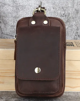 Läderbälte väska med säkra dragkedjefickor Carvallo