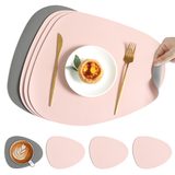 Bordunderlägg Vändbar Syntetisk Läder Matgrupp Carvallo