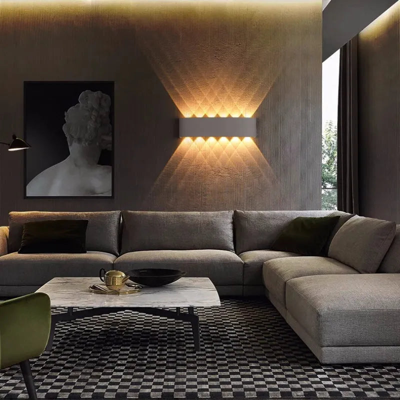 Vägglampa Modern Vit LED Vattentålig Lampa Carvallo