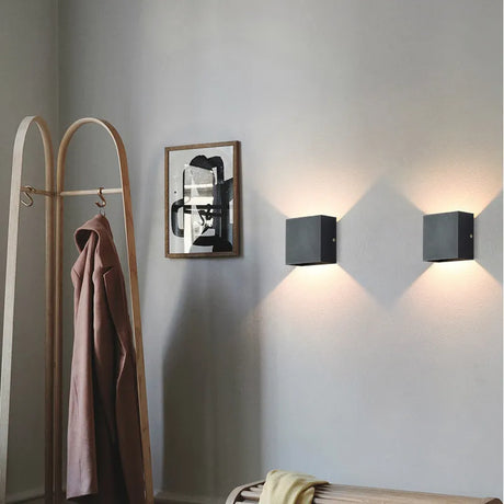 Vägglampa Modern Svart Aluminium LED Lampa Carvallo
