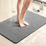 Quick-Drain Duschmatta | Halkfri Loofah Textur | 24x16" | Säker för Barn & Äldre Carvallo