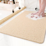 Quick-Drain Duschmatta | Halkfri Loofah Textur | 24x16" | Säker för Barn & Äldre Carvallo